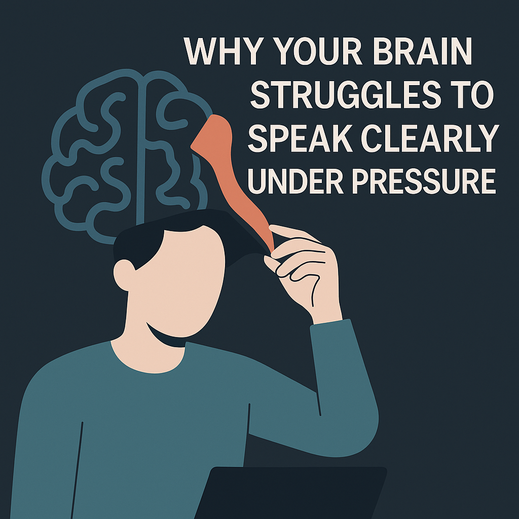 Why Your Brain Struggles to Speak Clearly Under Pressure